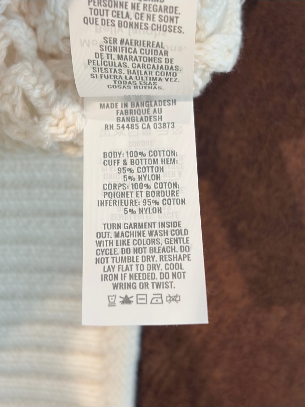 Aerie Coastal Grandmacore Oversized Quarter Zip Sweater S Preppy Hamptons Luxe - Picture 6 of 8